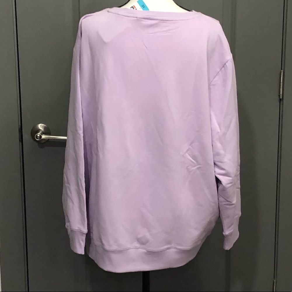 Ladies Lilac Fila Sweatshirt - Picture 4 of 4